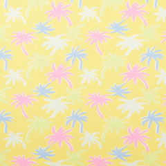 Jersey printed Palmtrees Yellow