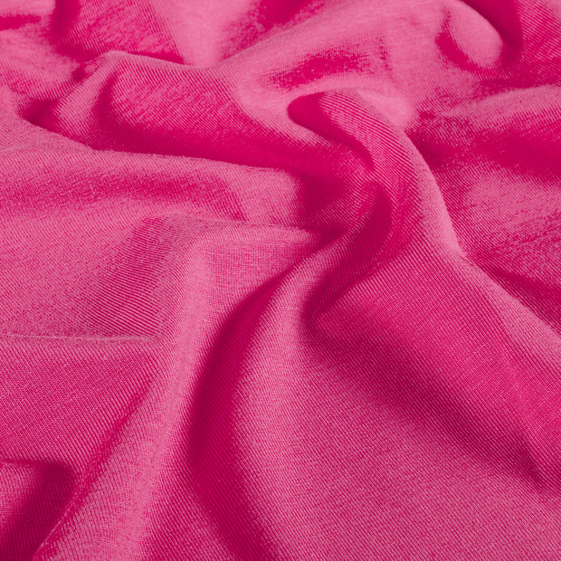 Bamboo Jersey fabric Unicolour Fuchsia
