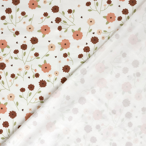 Jersey fabric Flowers printed 