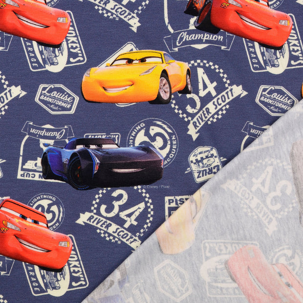 Cotton Jersey fabric Cars digital printed 