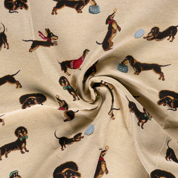 Gobelin stof Beige jacquard 