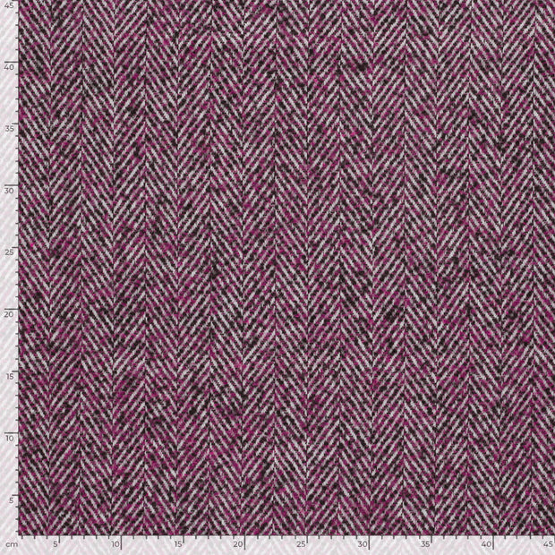 Jacquard stof Effen Paars