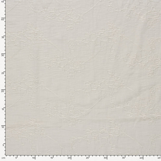 Geweven Polyester stof Effen Gebroken wit