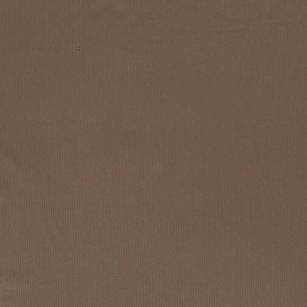 Rib Jersey fabrik Braun-Taupe weich 