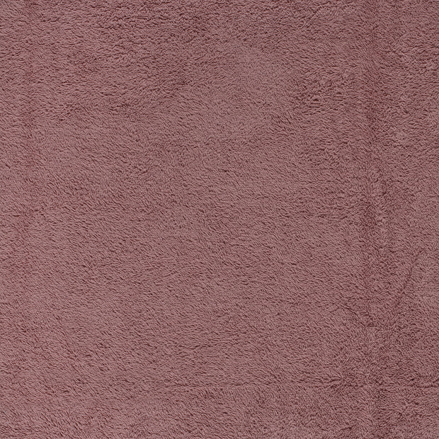Frotté tissu Vieux rose mat 