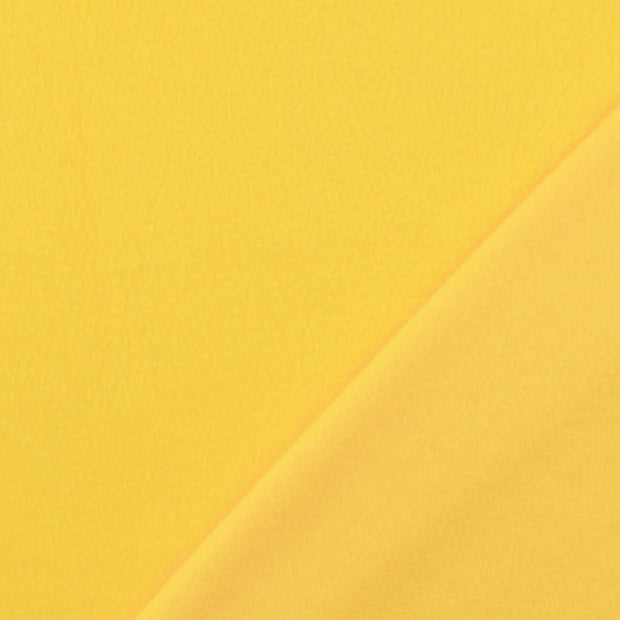 Polar Fleece fabric Yellow brushed 