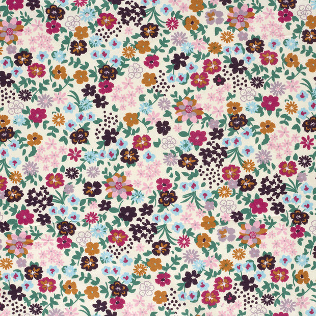 French Terry fabric Off White matte 