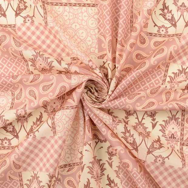 Cotton Poplin fabric Old Pink 