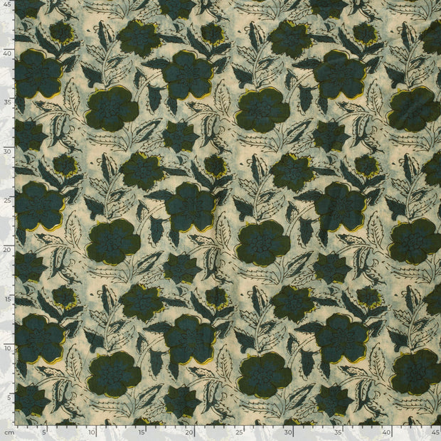 Voile fabrik Abstrakt Beige
