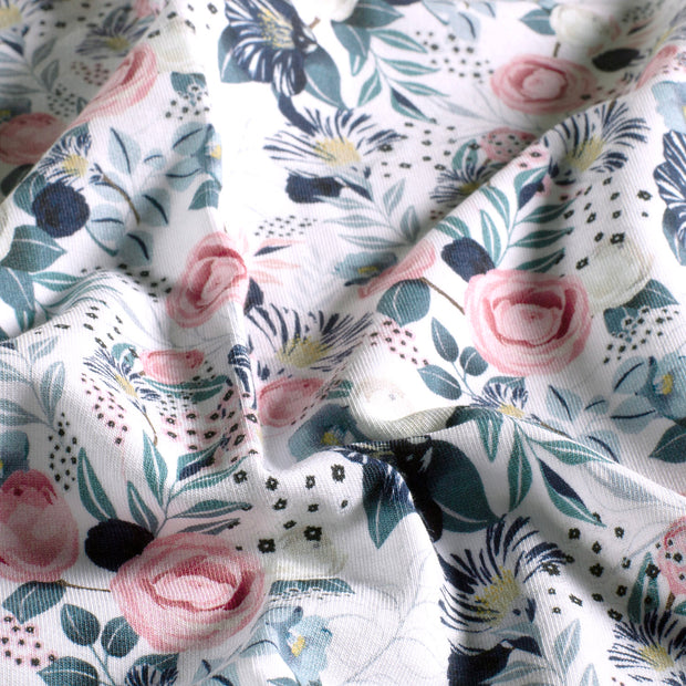  fabric Flowers Optical White