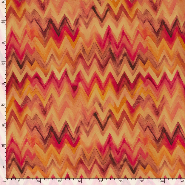 Viscose Satin fabric Abstract Camel