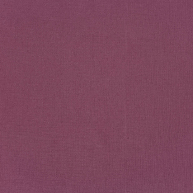 Muslin fabric Wine red matte 