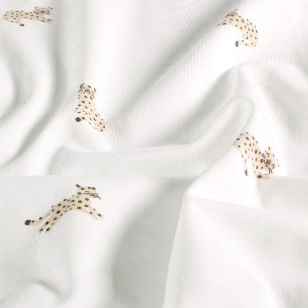 Jerséis tela Leopardos Blanco roto