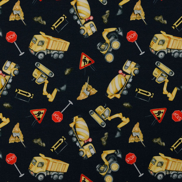 Jersey fabric Construction Navy