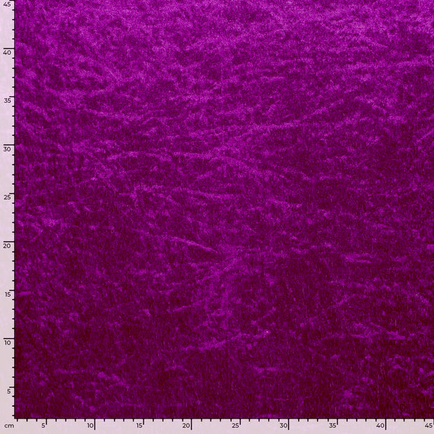 Velours tissu Unicolore Fuchsia