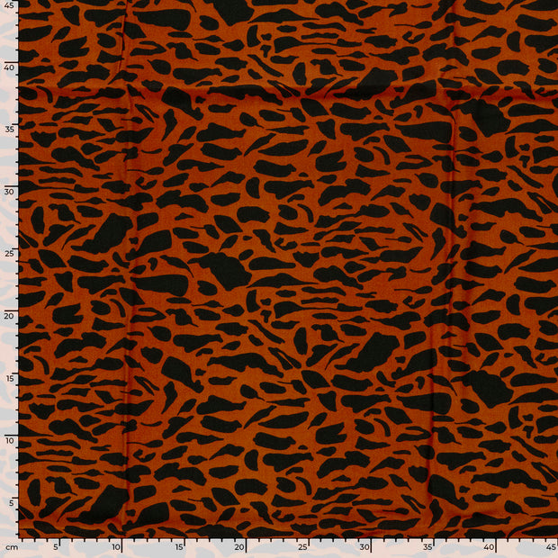 Viscosa Twill tela Abstracto Ladrillo