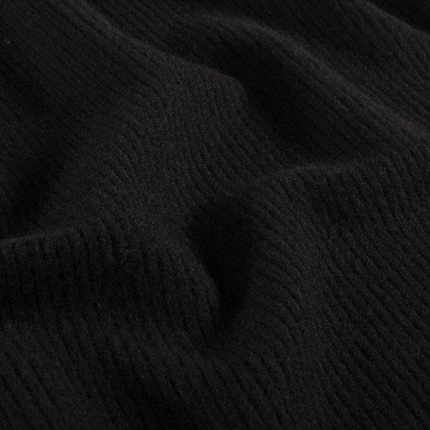 Poly Viscose Jersey fabric Unicolour Black