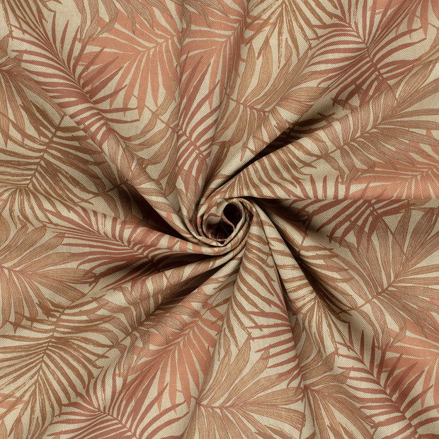 Linen Look fabric Brique digital printed 