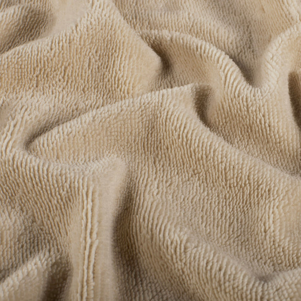 Bamboo Fleece fabric Unicolour Beige
