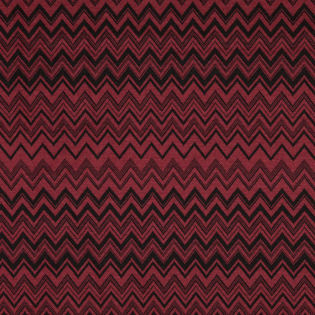 Jacquard tela Piel de gallina Burdeos