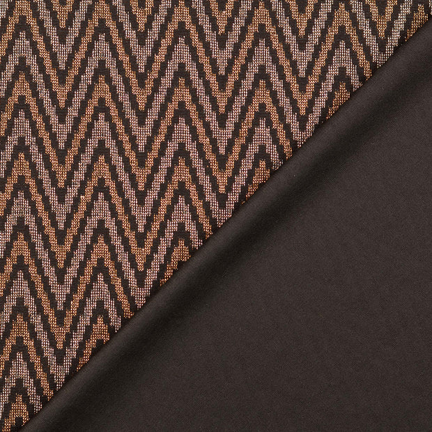 Jacquard Jersey fabrik Schwarz Glitzerdruck 