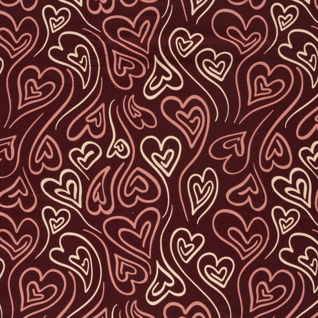 French Terry fabric Red 