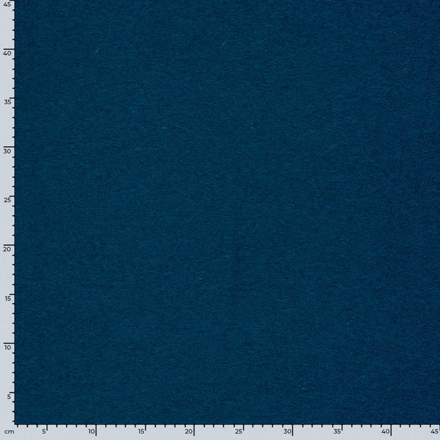 Wool Boucle fabric Unicolour Indigo
