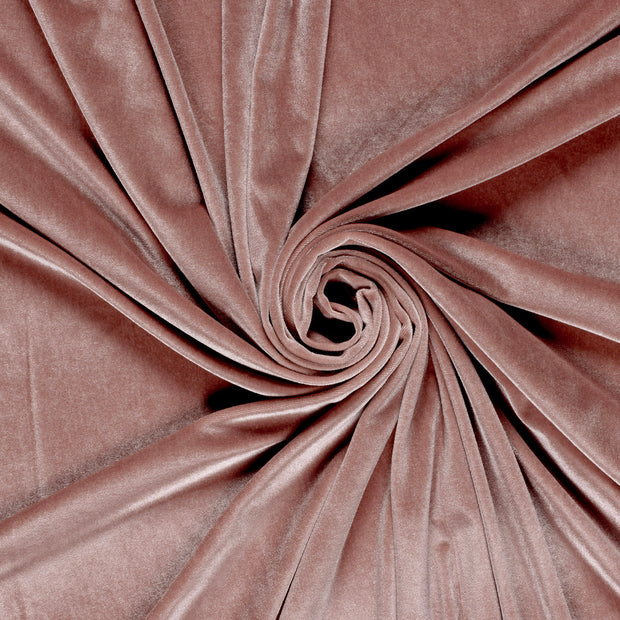 Terciopelo tela Rosa claro 