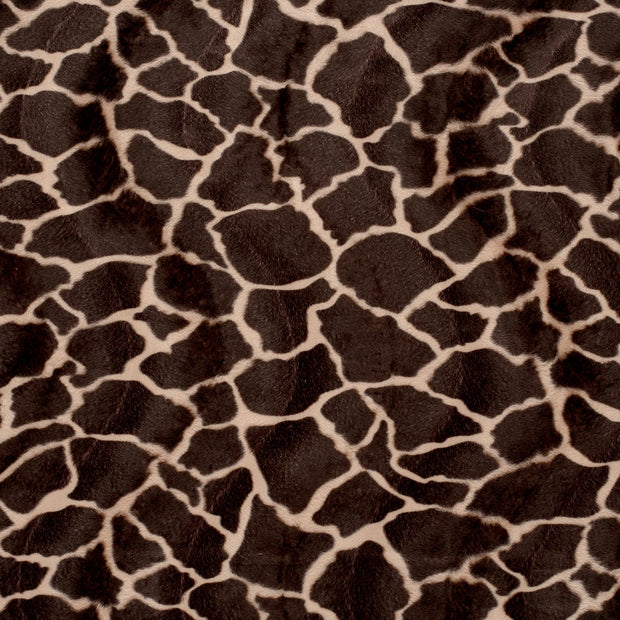 Velours fabric Dark Brown soft 