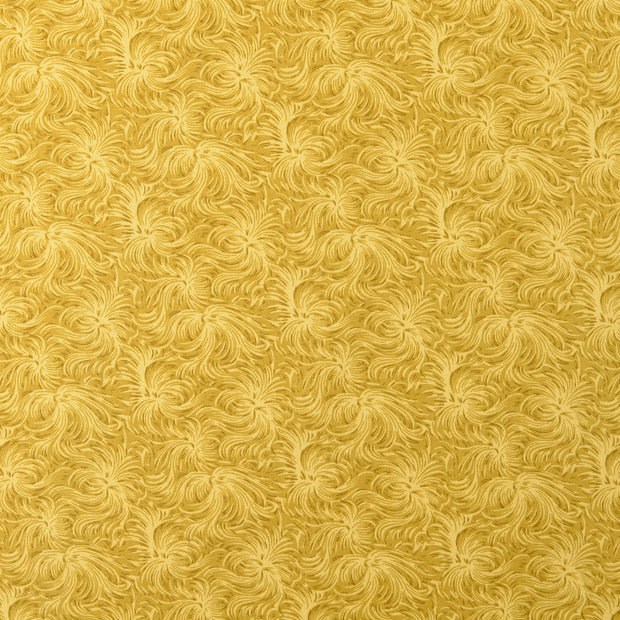 Cotton Poplin fabric Camouflage Yellow