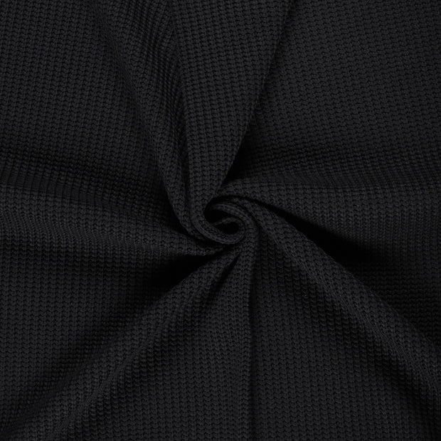 Heavy Knit fabric Black 