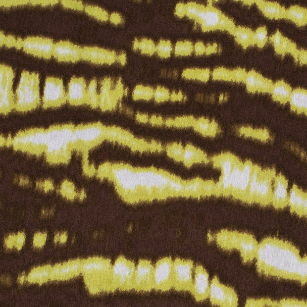 Satin Velvet stof Abstract Donkerbruin