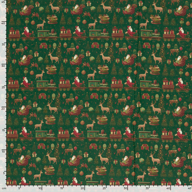Cotton Poplin fabric Christmas 
