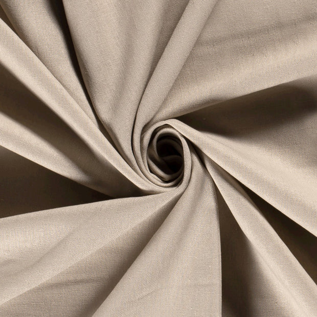 Woven Viscose Linen fabric Unicolour Beige