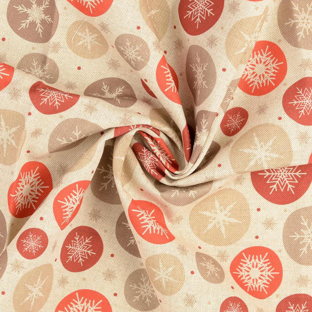 Half Panama fabric Grey printed 