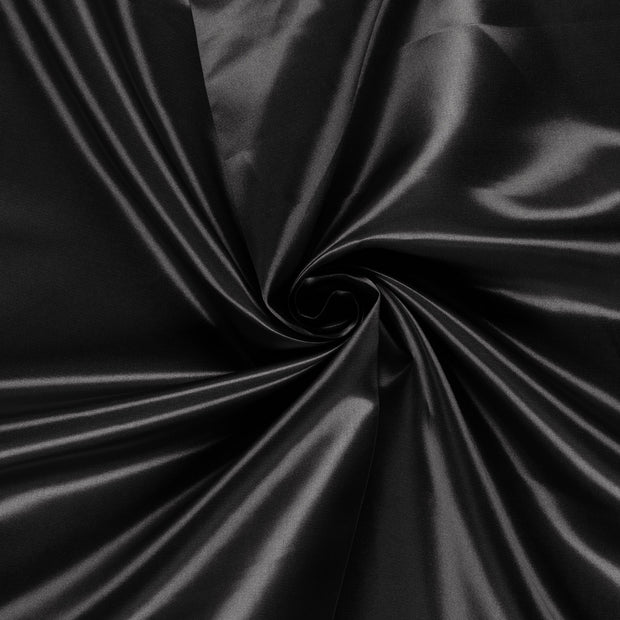 Satin tissu Noir 