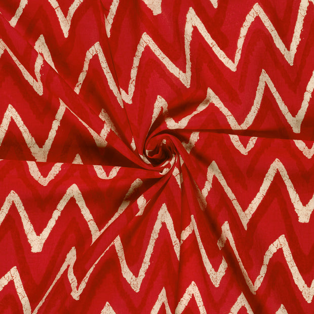 Voile tela Rojo estampado 