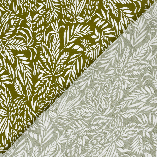 Viscose Nylon Crepe tela Hojas estampado 