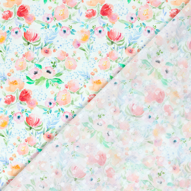  fabric Flowers digital printed 