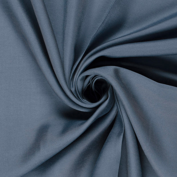 Viscose Nylon Twill fabric Unicolour Indigo
