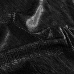 Polyester Jersey plissiert Foliendruck Uni Bronze