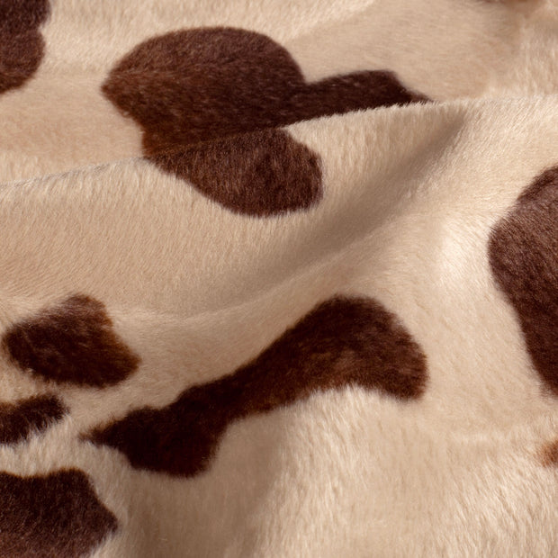 Velours fabrik Kühe Beige