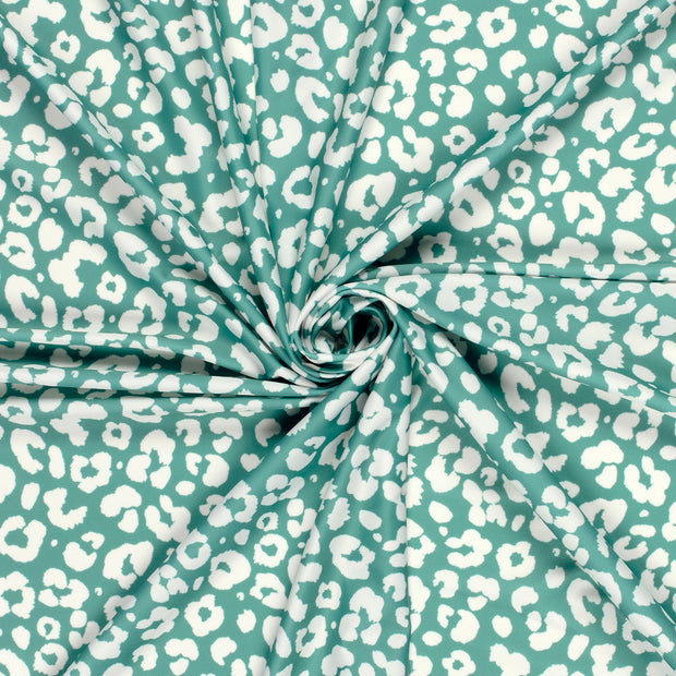 Swimwear Jersey UPF50 Recycled fabric Dark Mint digital printed 