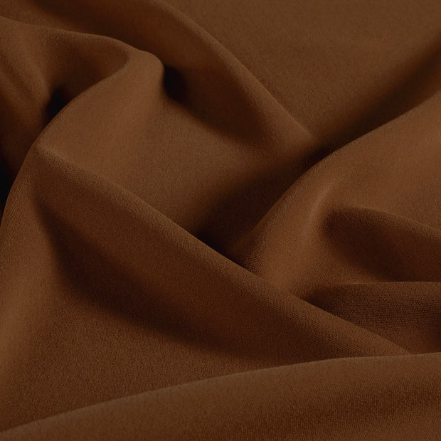 Crepe fabric Unicolour Brown