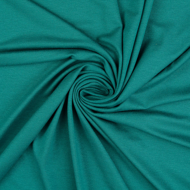 Viscose Jersey stof Petrol 