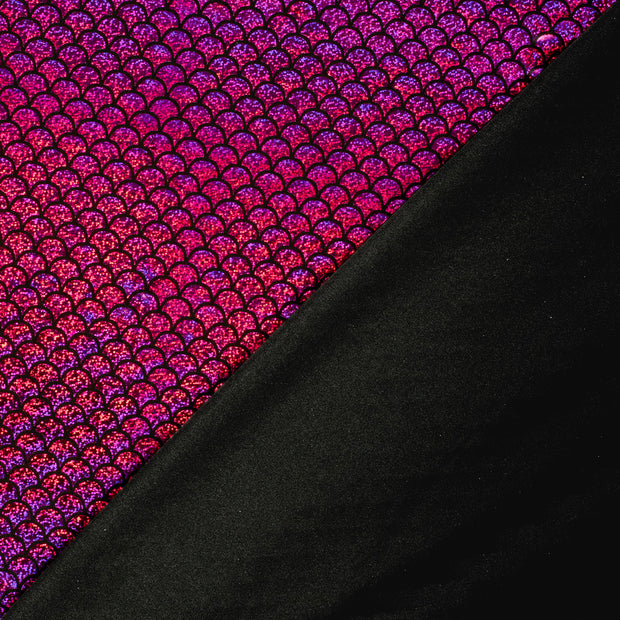 Lamé tela Sirena Fucsia