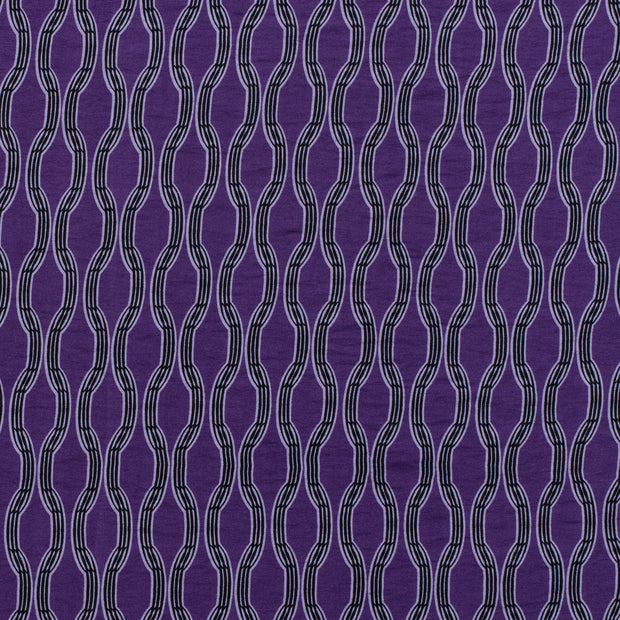 Viscose Nylon Crepe stof Abstract Magenta