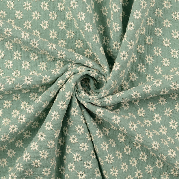 Muslin fabric Dark Mint 