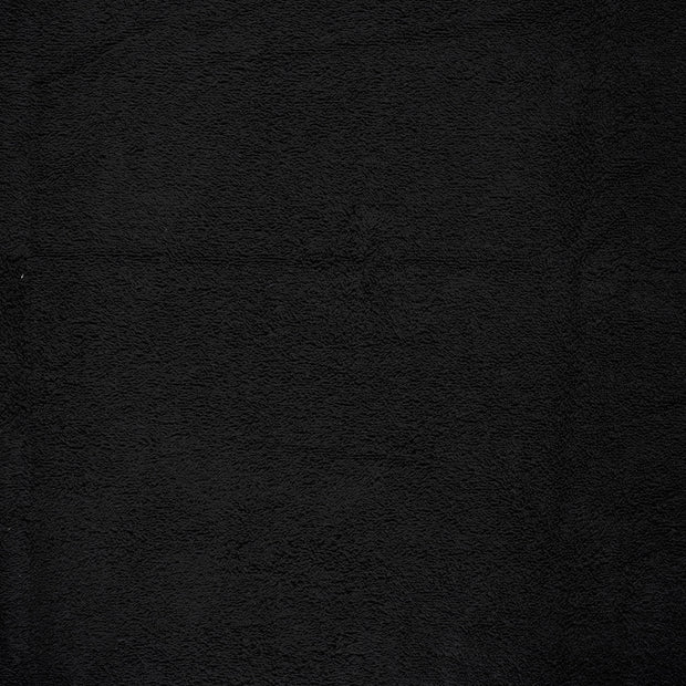 Terry Towelling fabric Black matte 