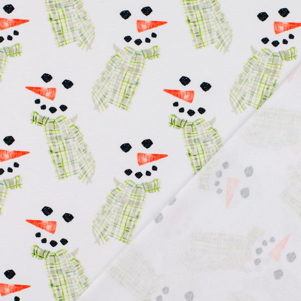 French Terry fabric Olive Green digital printed 